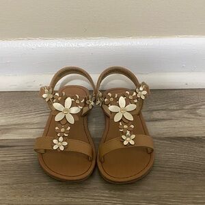 The Children's Place Brown Floral Kids Sandals